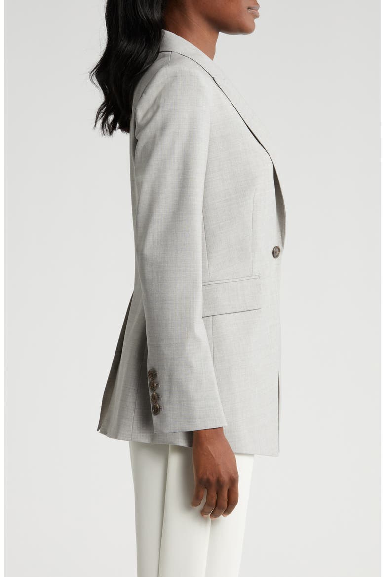 Etiennette Wool Blend Blazer, Alternate, color, LIGHT GREY MELANGE