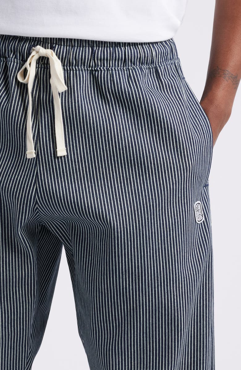 STANDARD ISSUE Railroad Stripe Drawstring Slacker Pants, Alternate, color,