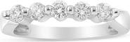 Haus of Brilliance 14K White Gold 1/2 Cttw Round-Cut 5-Stone Diamond Ring