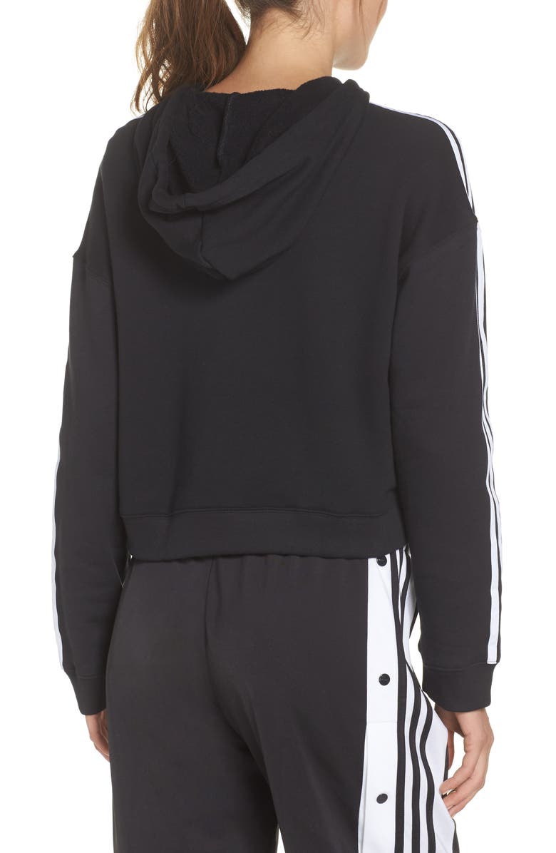 adidas Originals Crop Hoodie, Alternate, color, 