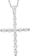 Bliss Diamond 1/5Ct Diamond Cross Pendant 10k Gold 18" 10k Gold Necklace