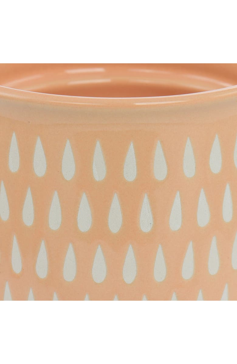 Mr. Coffee Coupleton Teardrop 4 Piece 15 Ounce Stoneware and Stainless Steel Travel Mug Set with Lid, Alternate, color, Pink