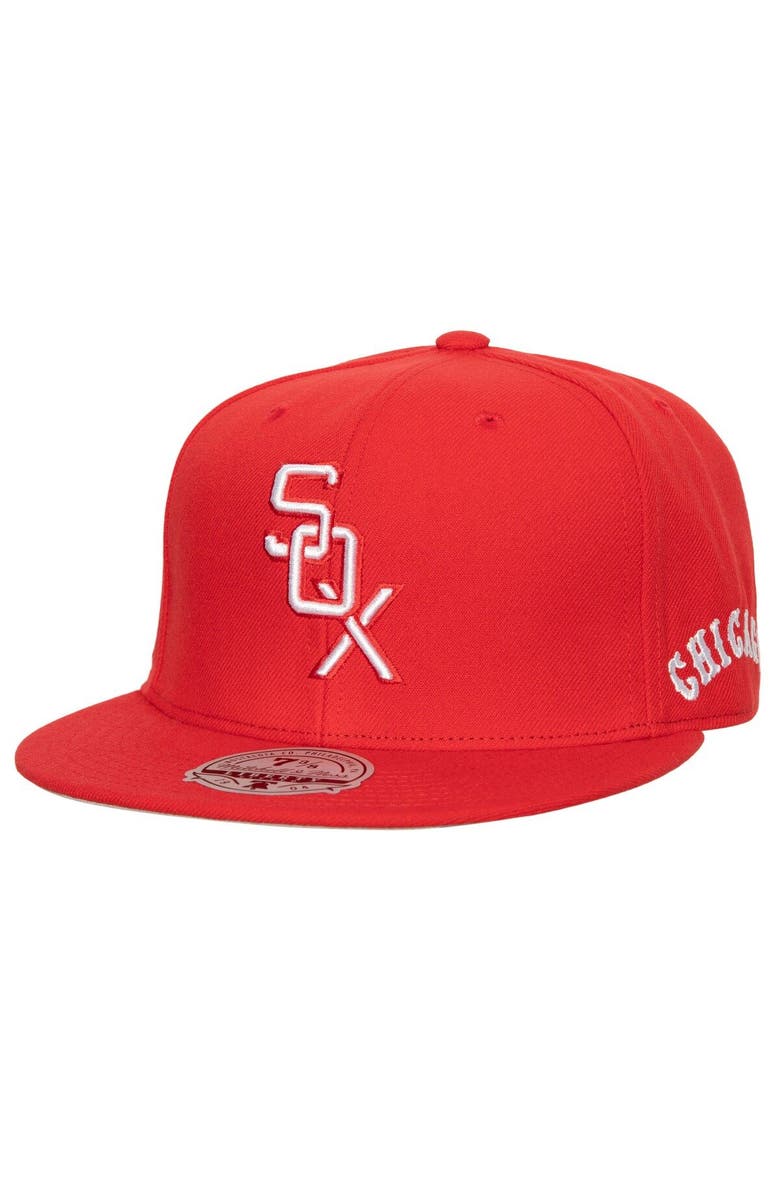 Mitchell & Ness Men's Mitchell & Ness Red/ Chicago White Sox Bases Loaded Fitted Hat, Main, color, Red