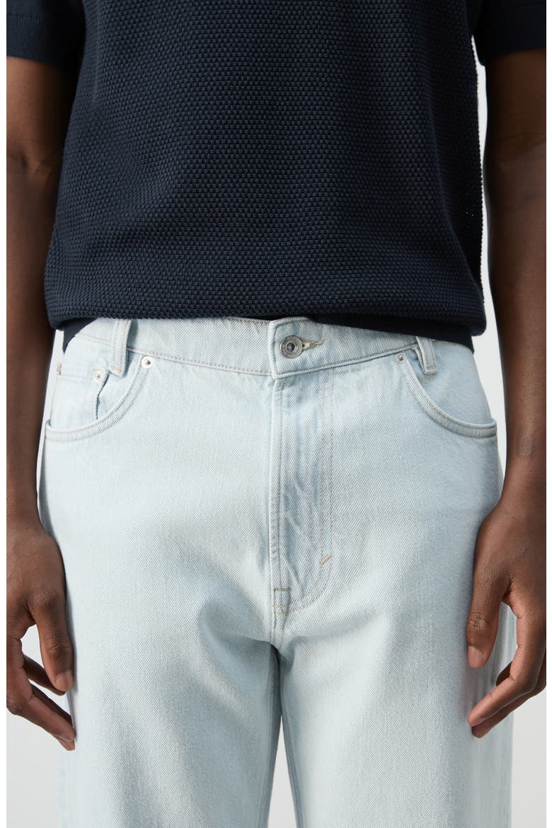 Relaxed Straight Leg Jeans, Alternate, color, BLEACH BLUE