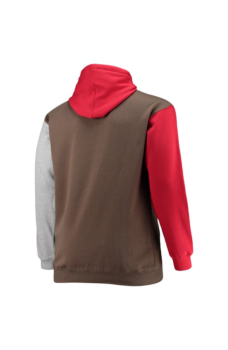 PROFILE Men's Red/Black Tampa Bay Buccaneers Big & Tall Pullover Hoodie, Alternate, color, Red