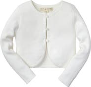 Hope & Henry Girls' Cropped Curved Hem Cardigan, Infant