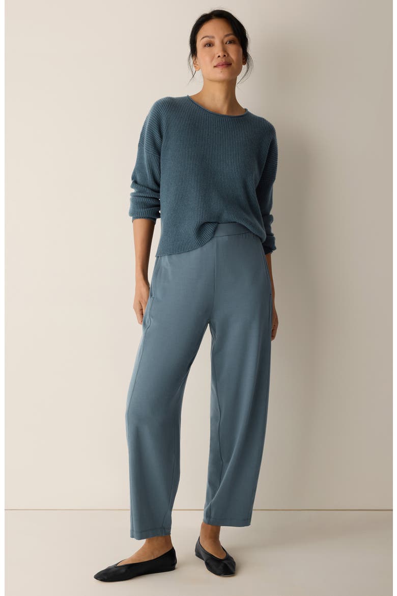 Jersey Ankle Lantern Pants, Alternate, color, EUCALYPTUS