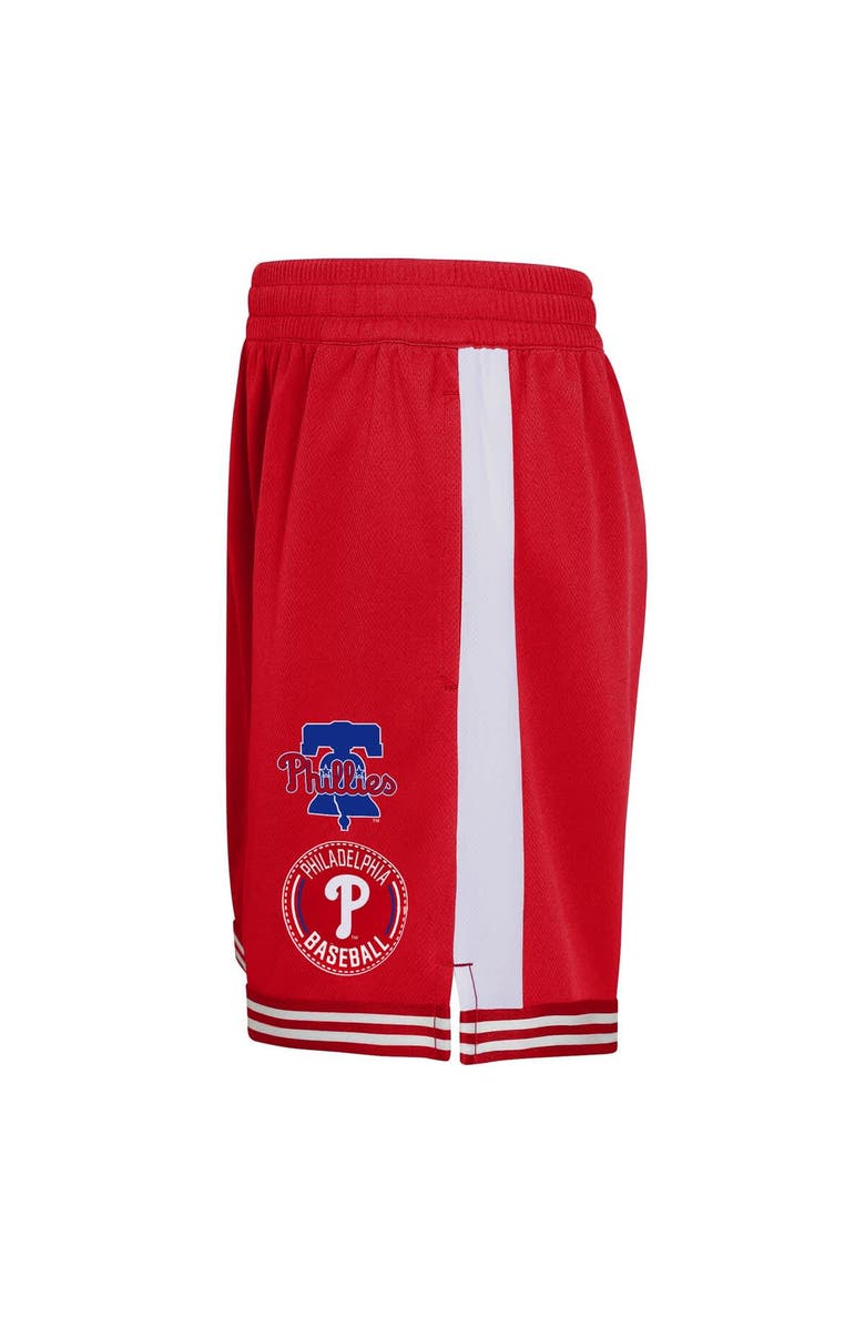 Outerstuff Youth  Red Philadelphia Phillies Infielder Shorts, Alternate, color, Red