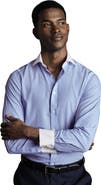 Charles Tyrwhitt Winchester Bengal Stripe Non-Iron Poplin Slim Fit Shirt Single Cuff