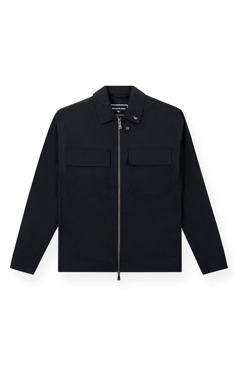 Cotton Blend Utility Jacket