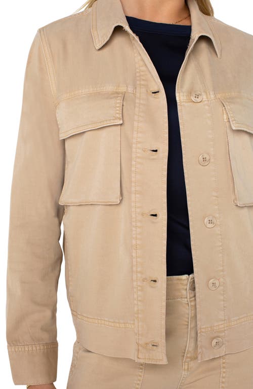 Liverpool Los Angeles Cargo Jacket In Cappuccino