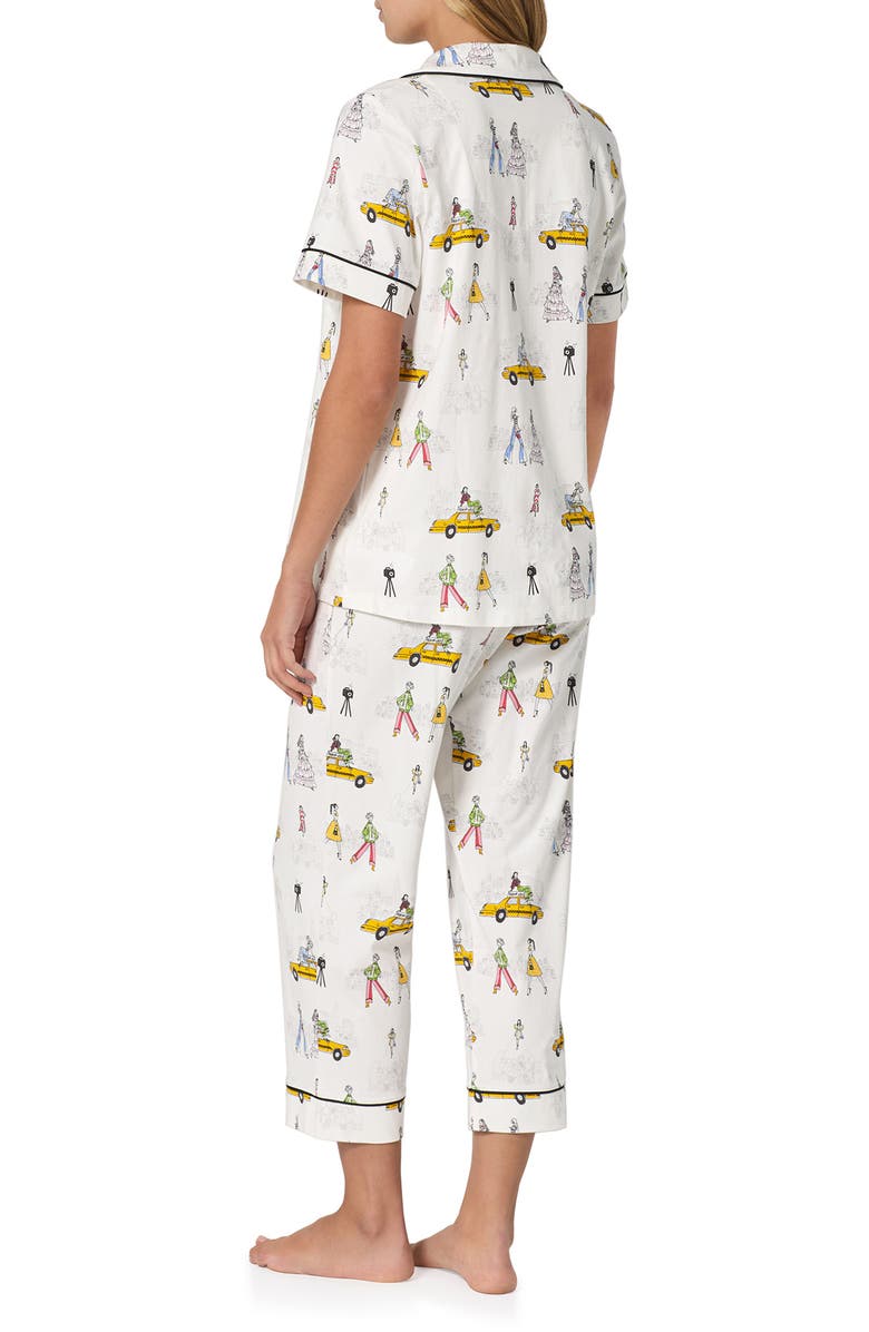 BedHead Pajamas Stretch Cotton Crop Pajamas, Alternate, color,