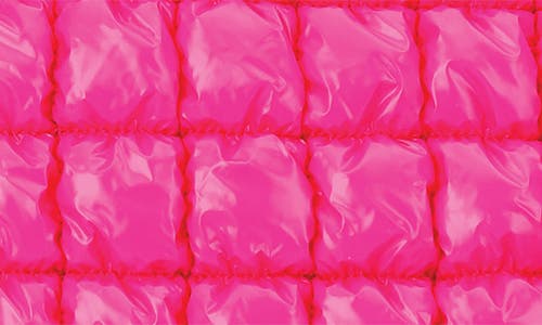 Iscream Kids' Shiny Puffer Overnight Bag In Pink