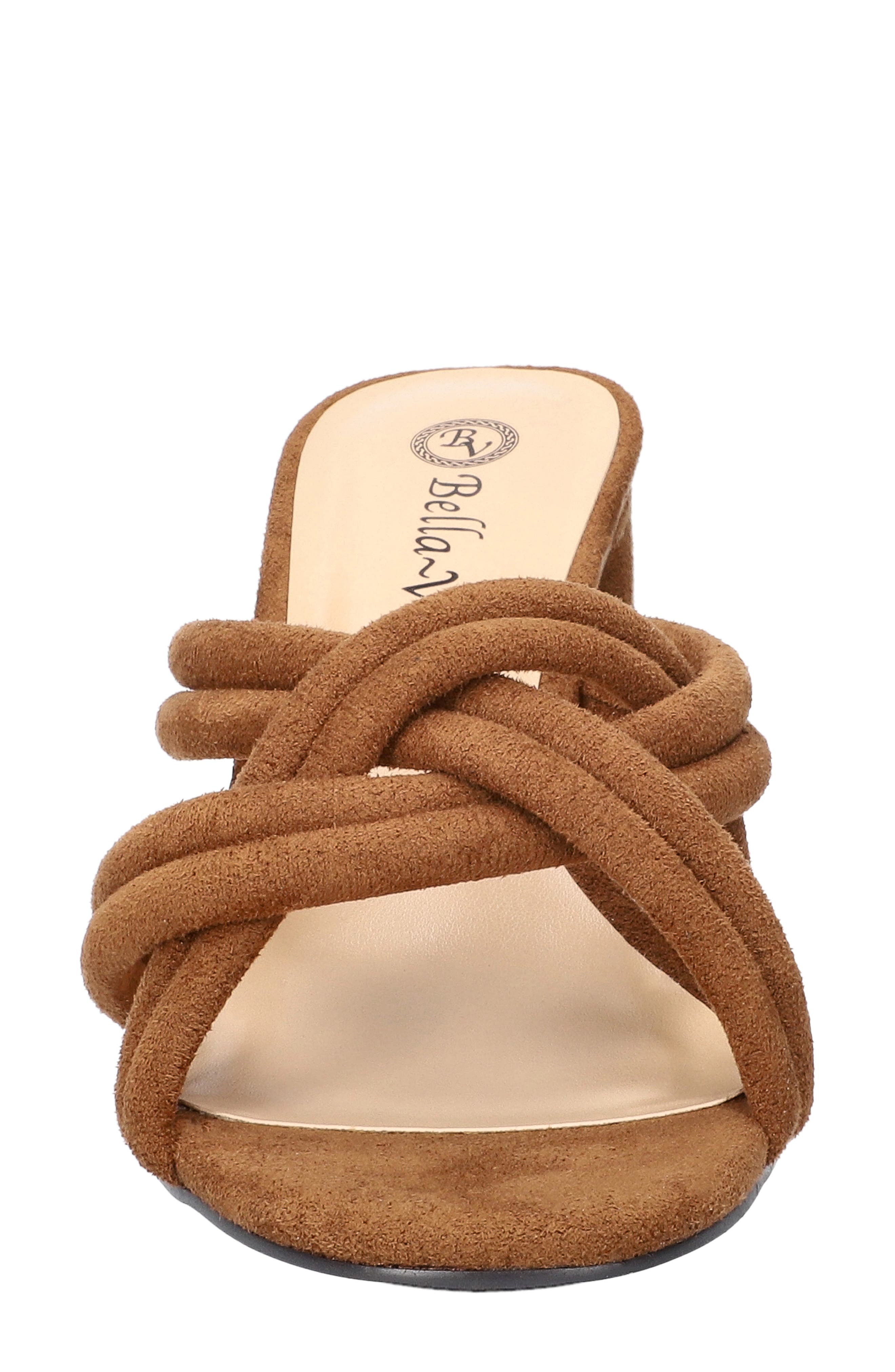 Carmen Slide Sandal, Alternate, color, COGNAC SUEDE
