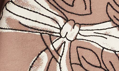 Scotch & Soda Floral Graphic Sleeve Hoodie In Multi