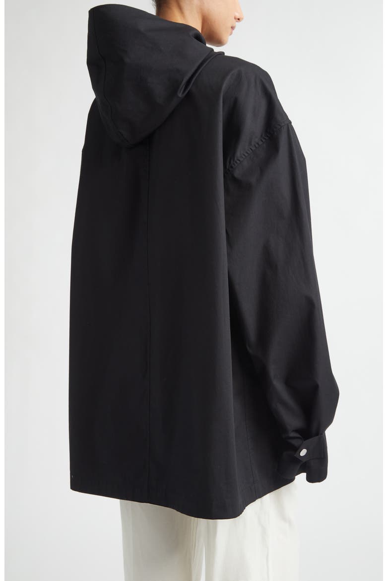 Technical Cotton Scarf Jacket, Alternate, color, BLACK