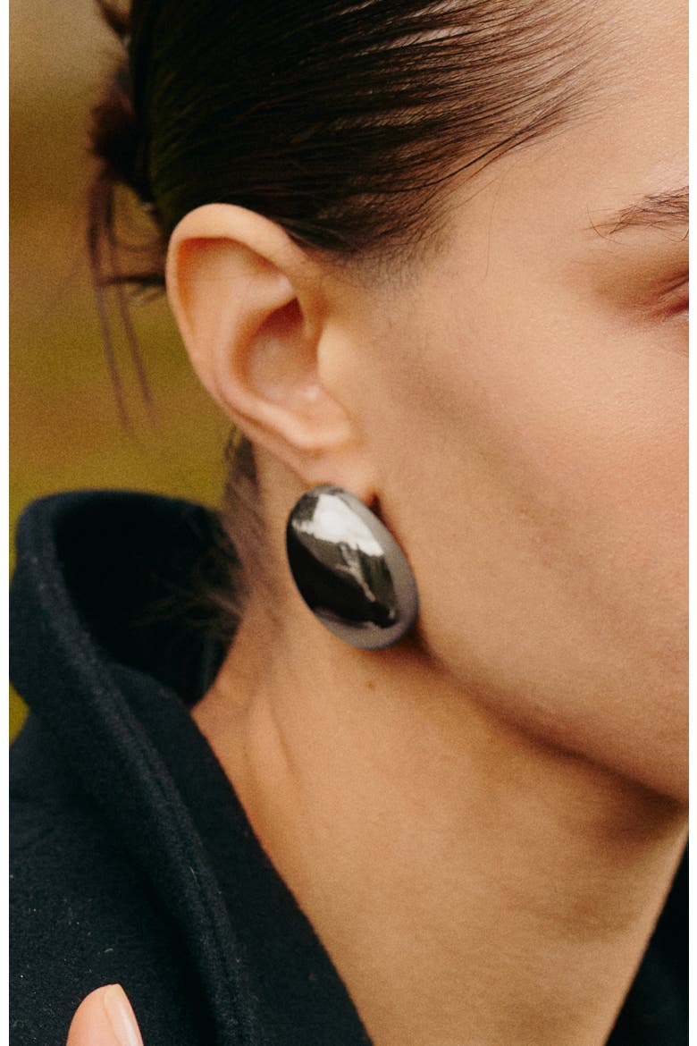 Orbit Earring, Alternate, color, Silver