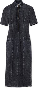 Desigual Gradient Denim Midi Dress