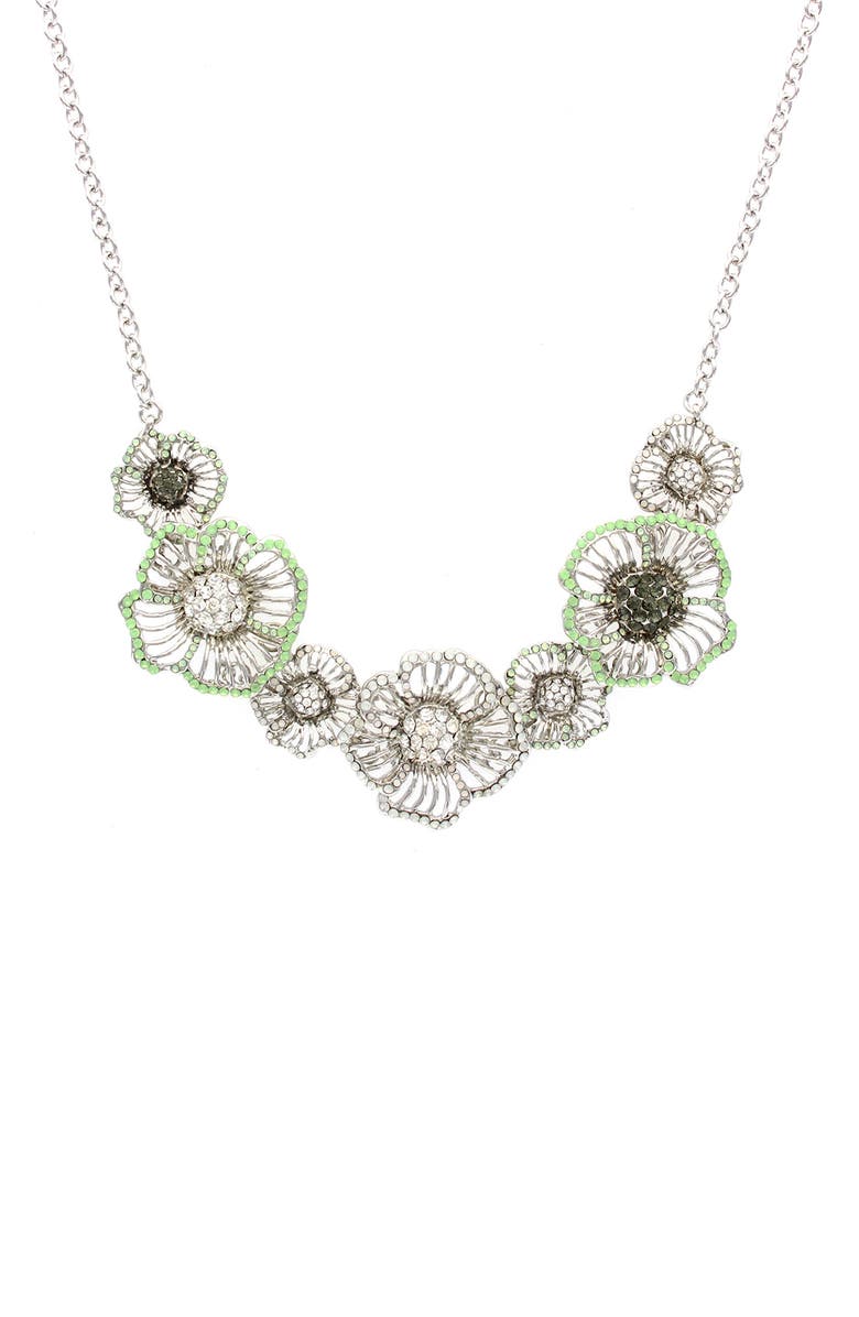 OLIVIA WELLES Morning Dew Necklace, Main, color, Silver / Pacific