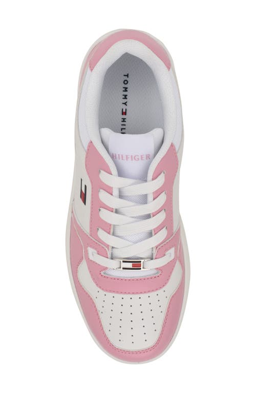 Tommy Hilfiger Twigye Sneaker In White/coco Pink