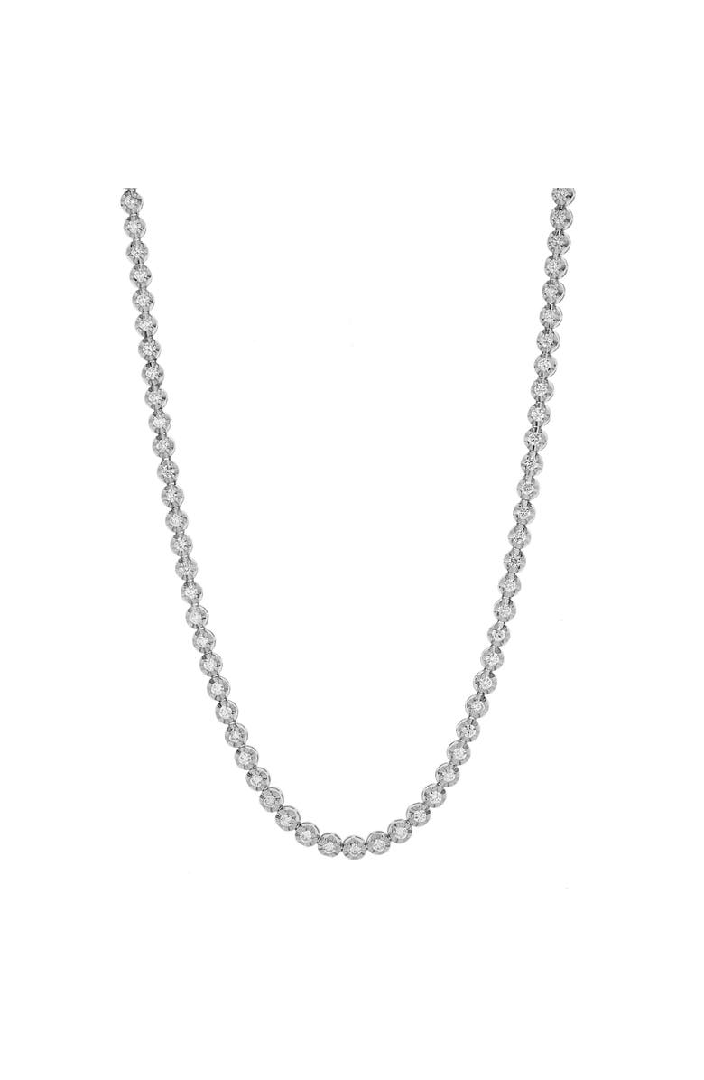 LuvMyJewelry LMJ 14K White Gold Diamond Tennis Chain - 5.4 Carats, Alternate, color, 