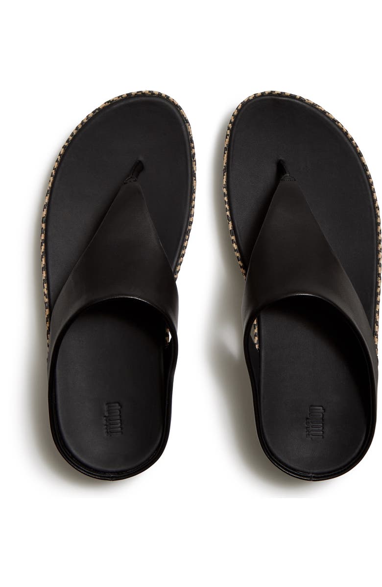 FitFlop Lulu Lux Graph-Weave TP Sandal, Alternate, color, Black