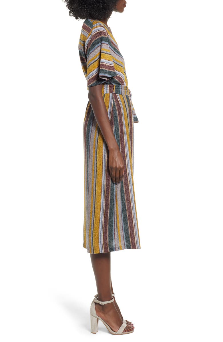 All in Favor Stripe Knit Midi Dress, Alternate, color,