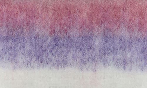 Mango Teen Striped Knit Fringe Scarf In Blue