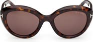 TOM FORD Stacy 53mm Cat Eye Sunglasses