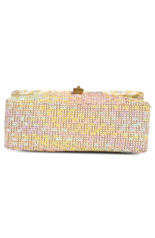 Kurt Geiger London Brixton Mixed Media Shoulder Bag In Open White