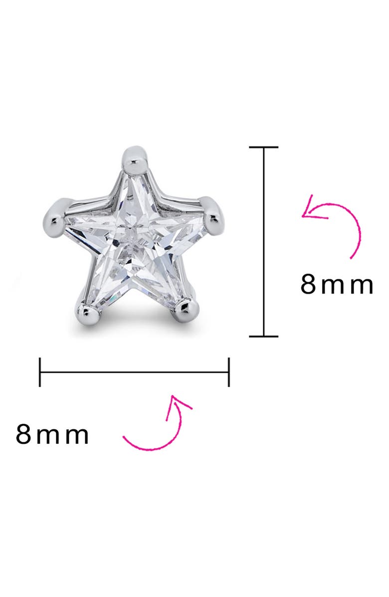 BLING JEWELRY Cubic Zirconia Celestial Stud Earrings, Alternate, color, 