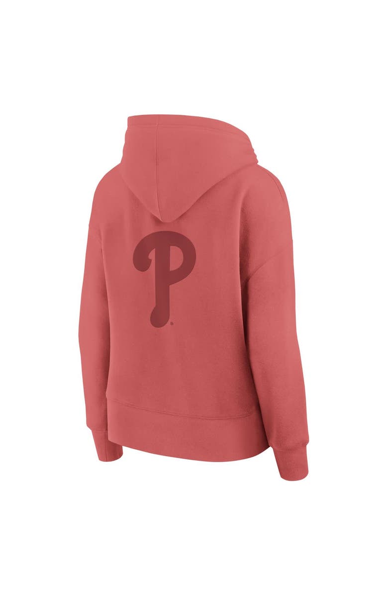 FANATICS Women's Fanatics Red Philadelphia Phillies Elements Future Ground Subtle Tonal Pullover Hoodie, Alternate, color, 