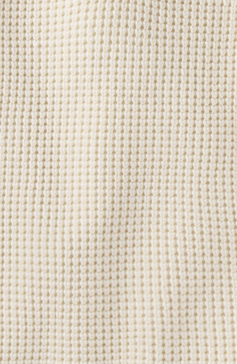 The Normal Brand Waffle Cotton Blend Polo Sweater, Alternate, color, Ivory