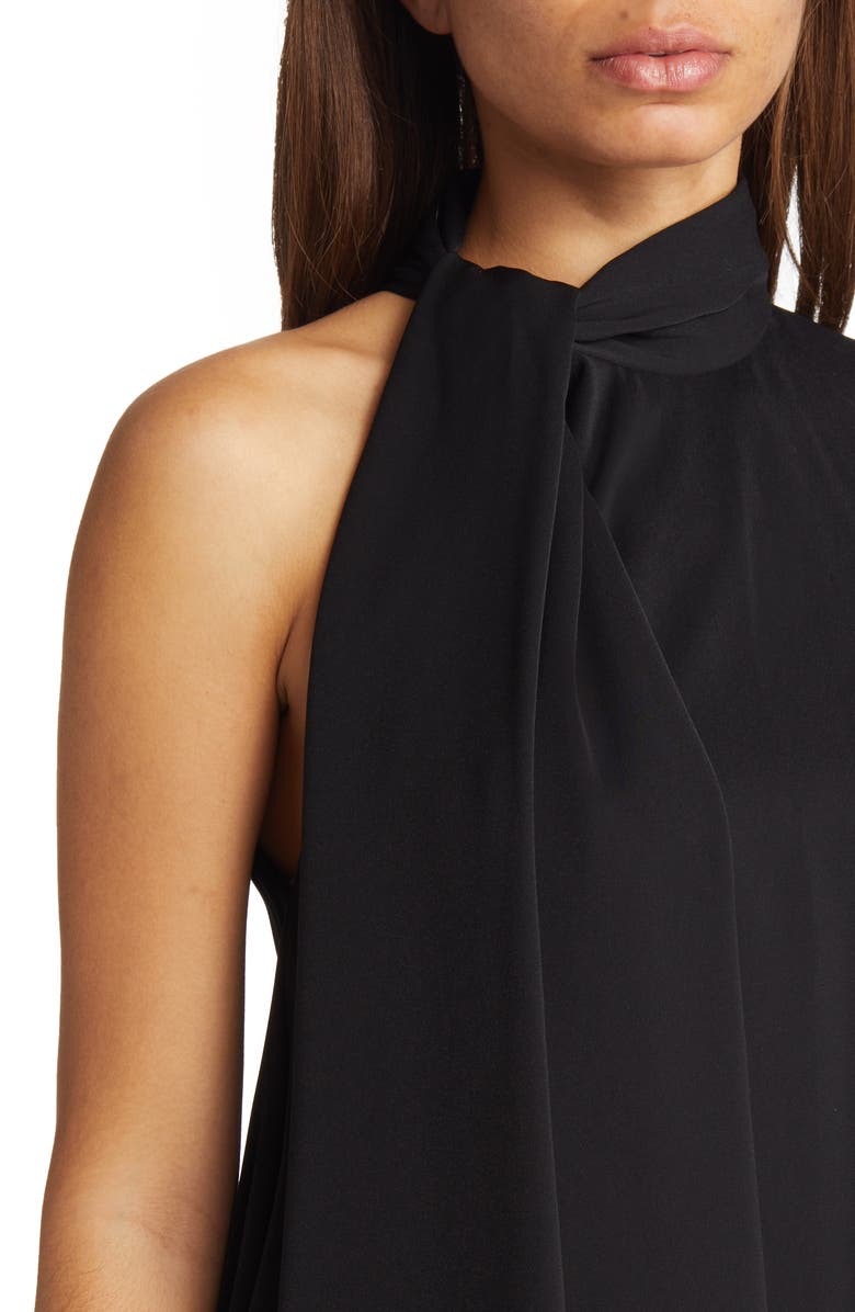 Black Halo Henna Cocktail Minidress, Alternate, color,