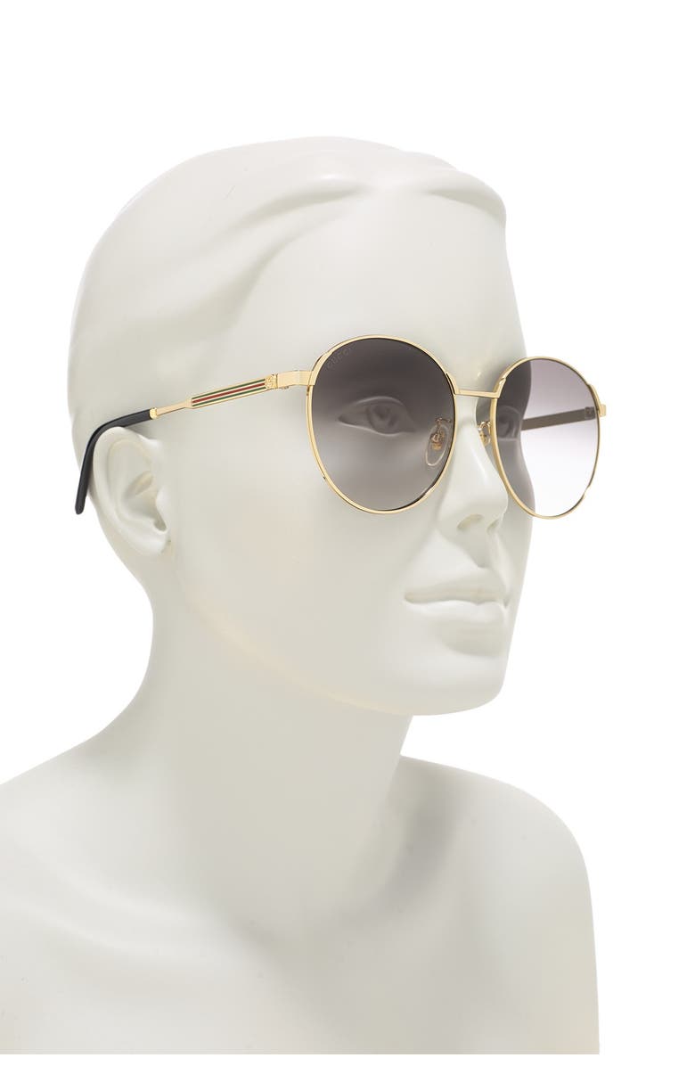 Gucci 58mm Round Sunglasses, Alternate, color,