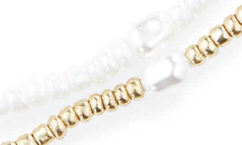 Bp. Set Of 2 Beaded & Faux Pearl Necklaces
