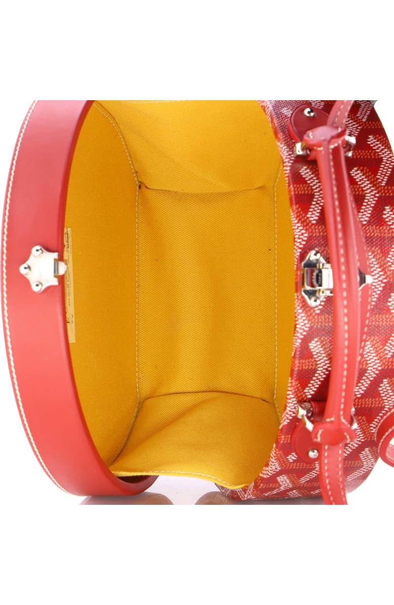 Pre-Owned Goyard Alto Hatbox Bag Coated Canvas, Alternate, color, Red