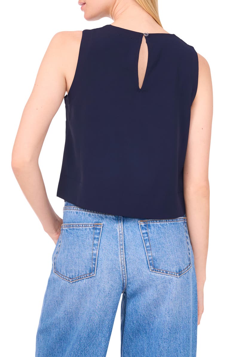 1.STATE Sleeveless Boxy Twill Top, Alternate, color, Classic Navy