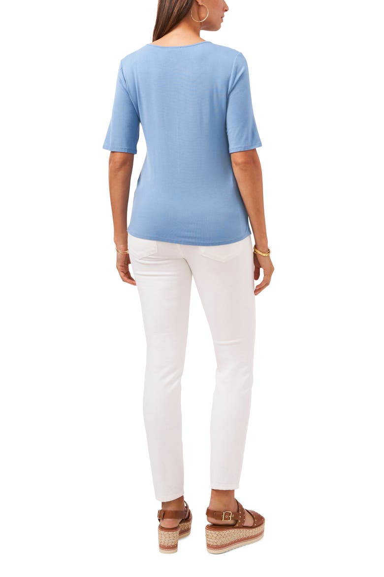 Keyhole Knit Top, Alternate, color, CANYON BLUE