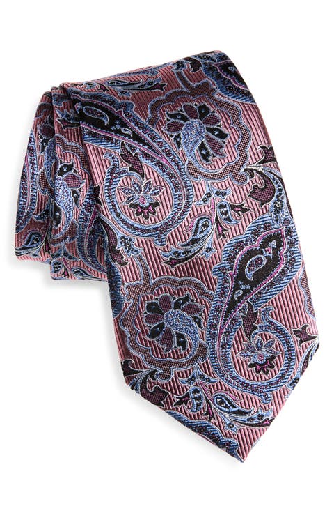 Floral Paisley Silk Tie