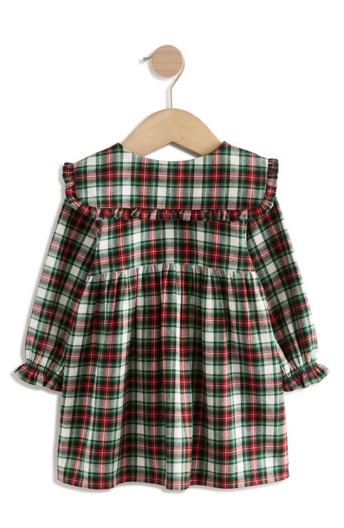 Next Kids' Check Collared Cotton Dress In Multi