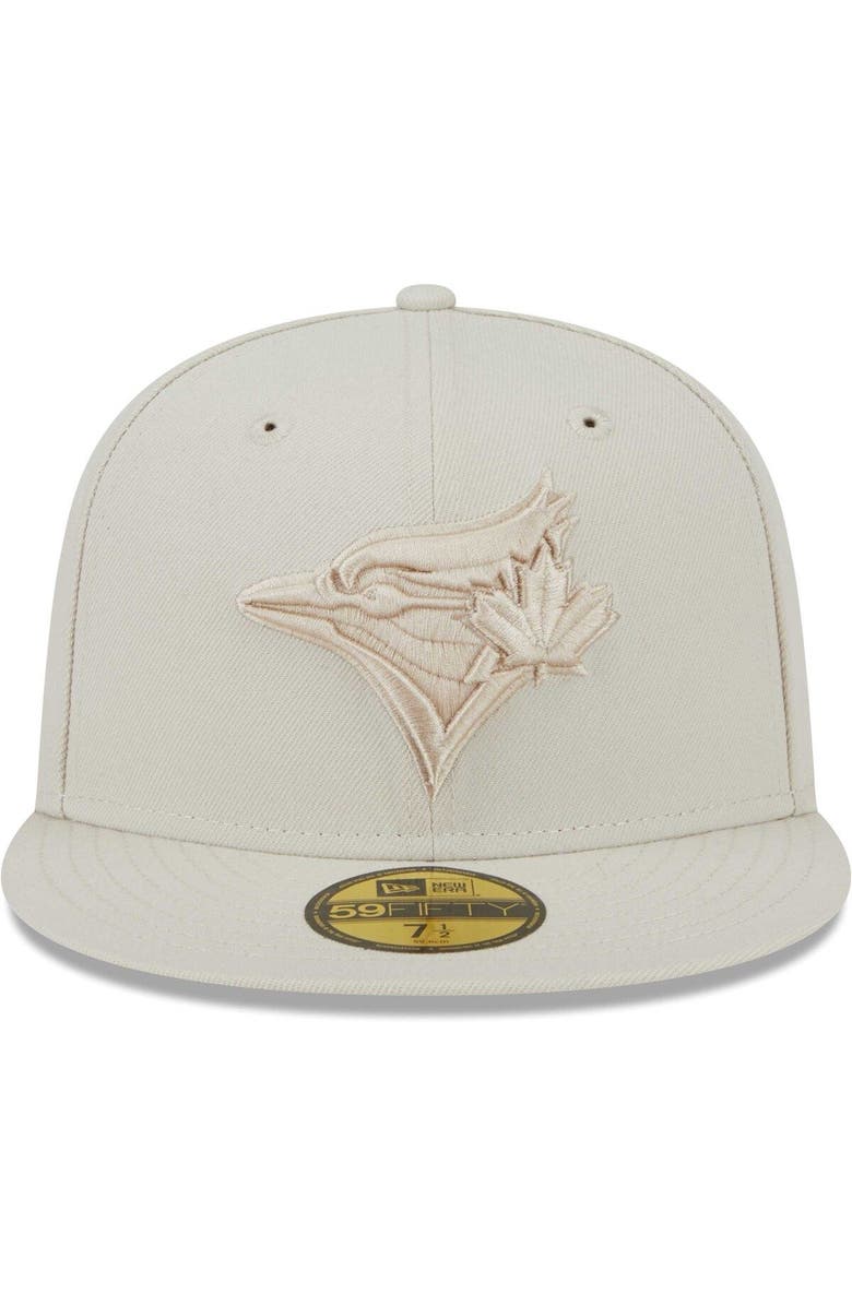 New Era Men's New Era Khaki Toronto Blue Jays Tonal 59FIFTY Fitted Hat, Alternate, color, 