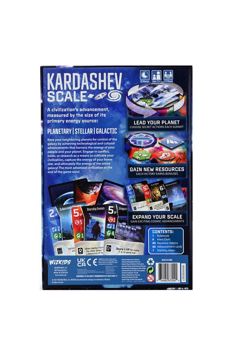 WizKids Games Kardashev Scale Civilization Advancement Game, Ages 12+, Alternate, color, Multicolored