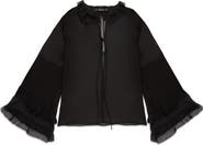 DELUC Bradley Sheer Ruffle Shirt