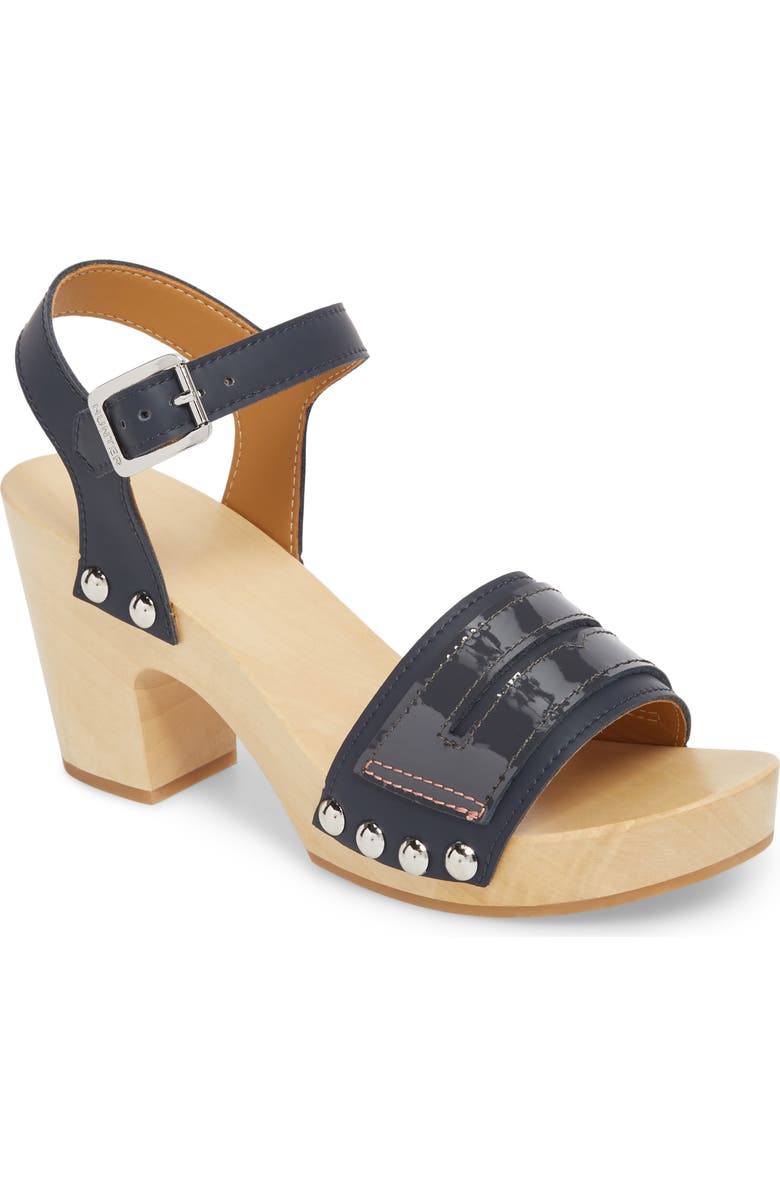 Hunter Refined Penny Loafer Clog Sandal, Main, color,