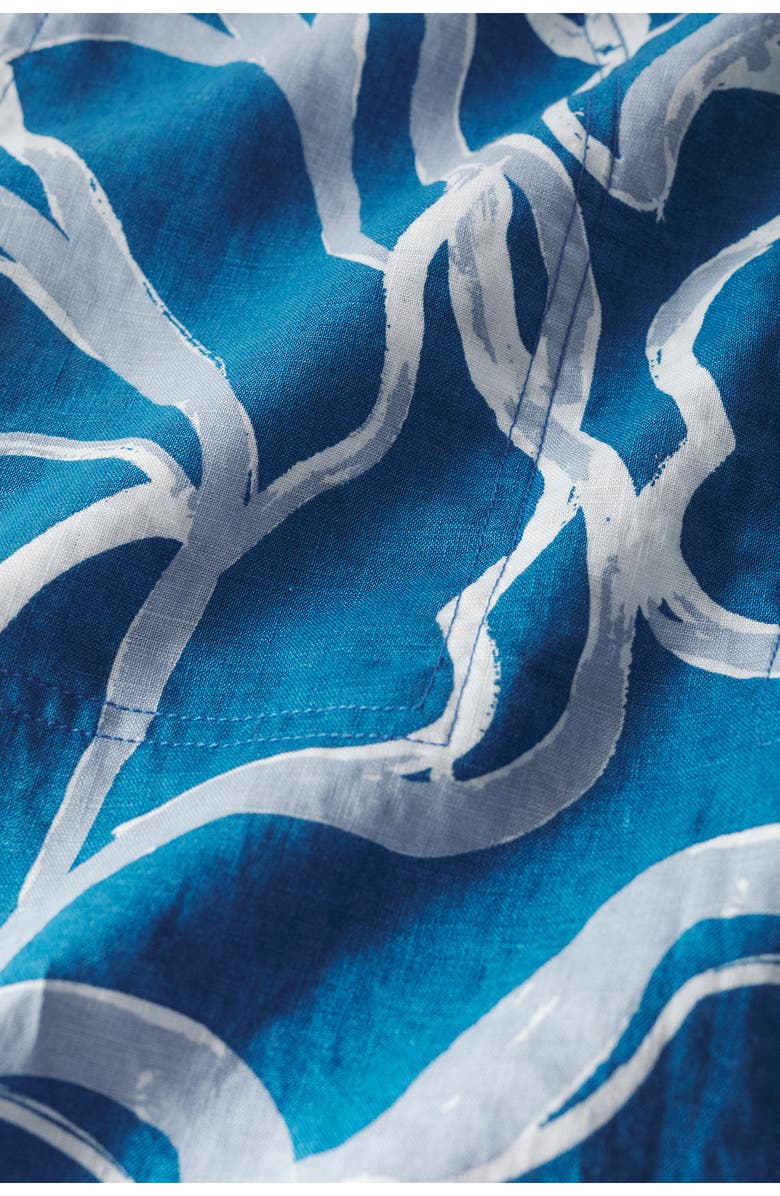 Seasalt Cornwall Cresting Waves Sleeveless Linen A-Line Dress, Alternate, color, Spring Roots Sailboats