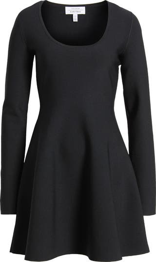 & Other Stories Long Sleeve Fit & Flare Knit Minidress