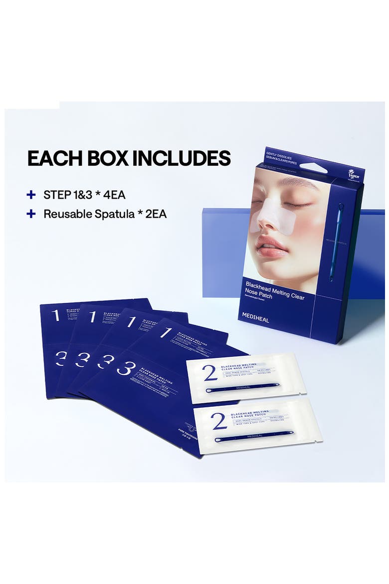 Blackhead Melting Clear Nose Patch, Alternate, color, NAVY