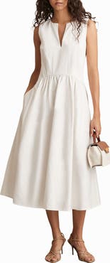 Reiss Liza Sleeveless Flare Maxi Dress