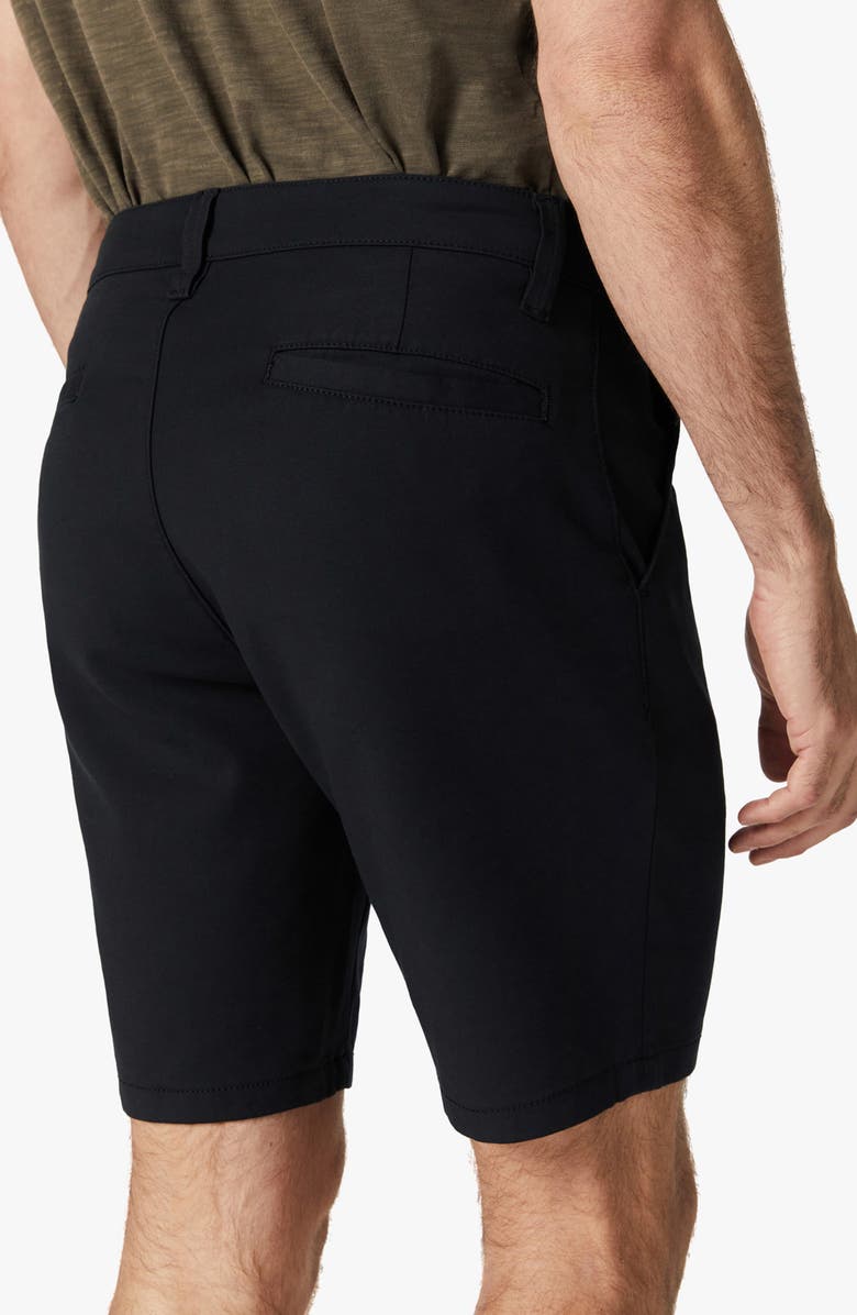 34 Heritage Arizona Stretch Cotton Blend Chino Shorts, Alternate, color, Black High Flyer